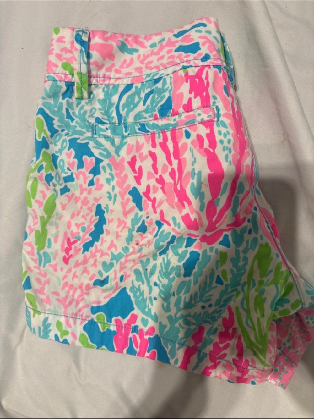 Lilly Pulitzer Pink, Blue & Green Printed Bermuda Shorts
